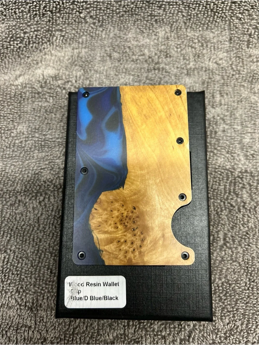 Avantwood wood & resin wallet w/RFID blocking and money clip (choice of styles)